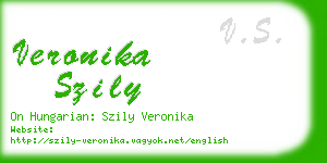 veronika szily business card